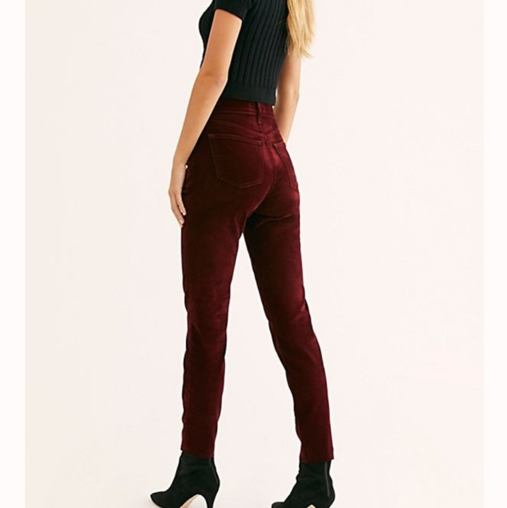 Free People Stella Velvet Skinny Jean
